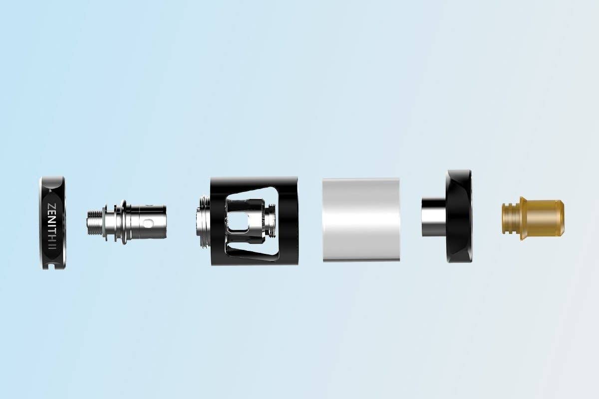 Zenith II maintains two features that make it a joy to use every day - the simple twist to fill top cap and easy and clean coil replacement system.