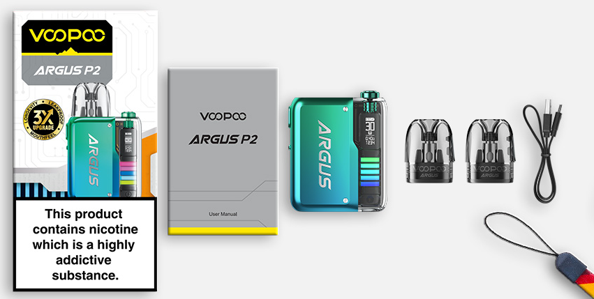 Voopoo Argus P2 In The Box Voopoo Argus P2 In The Box