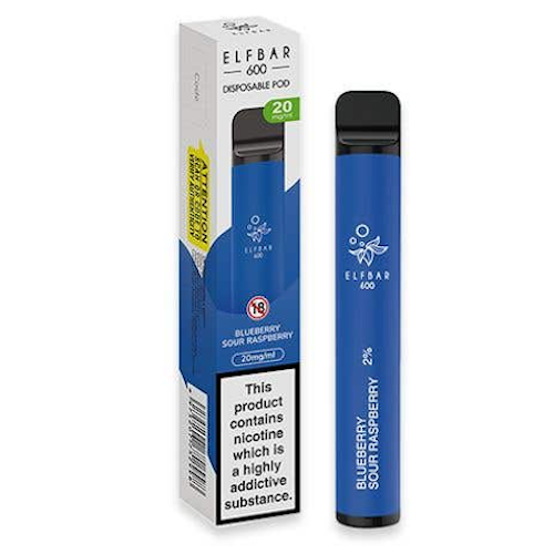 Elf Bar 600 Disposable Vape Kit Blueberry Sour Raspberry
