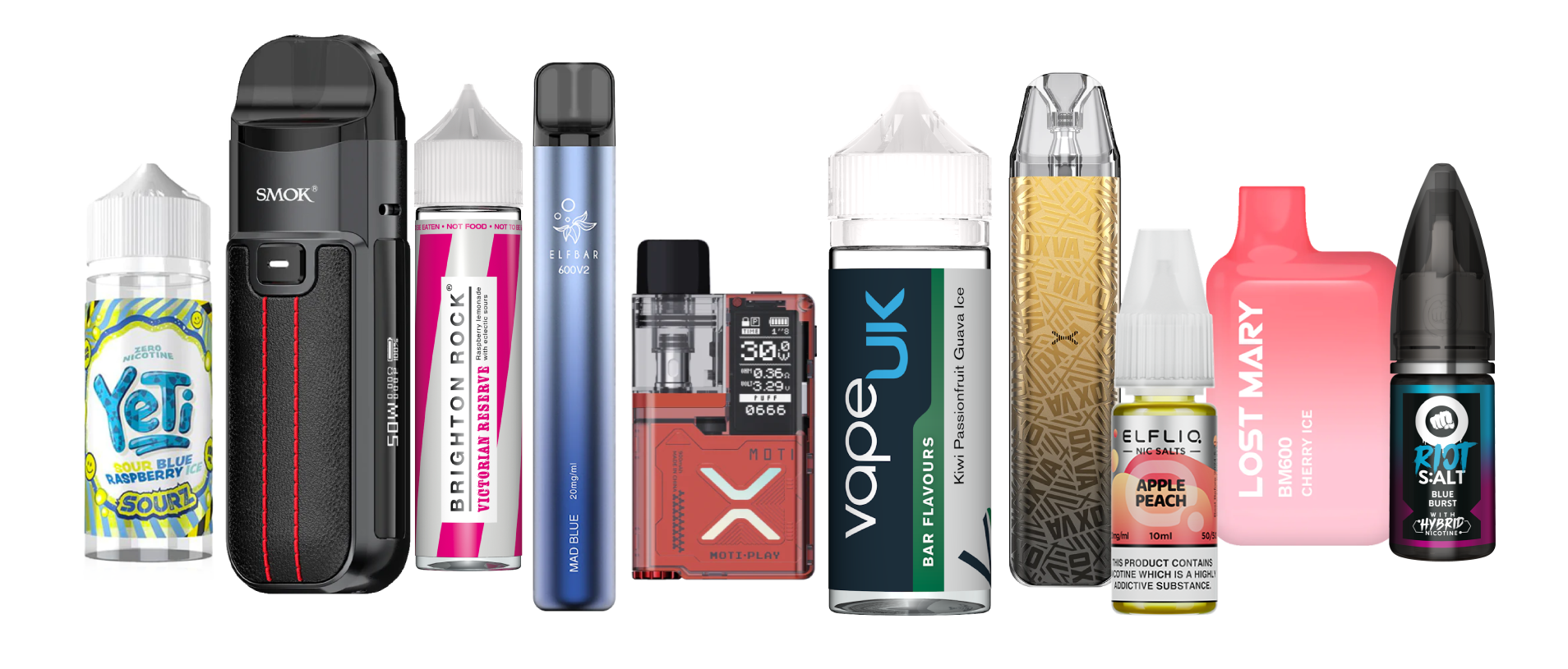 There is now a wide variety of vaping products