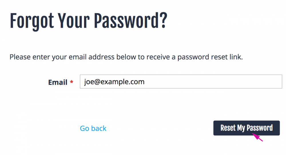 Reset Password