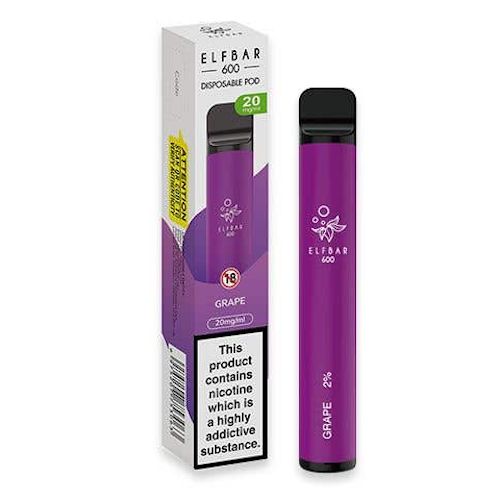 Elf Bar 600 Disposable Vape Kit Grape