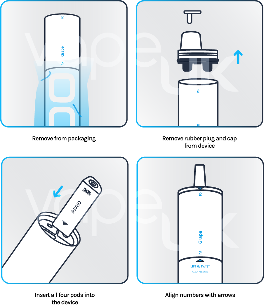 IVG 2400 Disposable Vape - Instructions for use