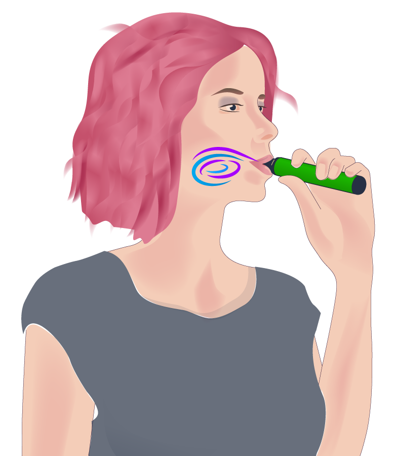 Image of woman MTL vaping