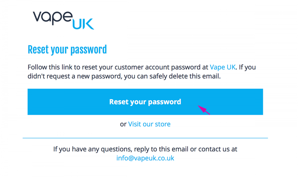 Reset Password Email