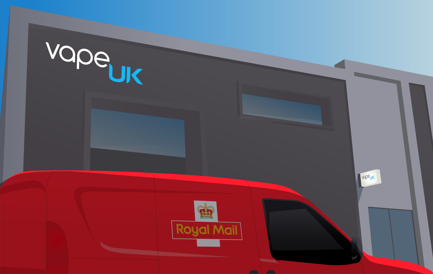 Image showing Royal Mail collecting from Vape UK