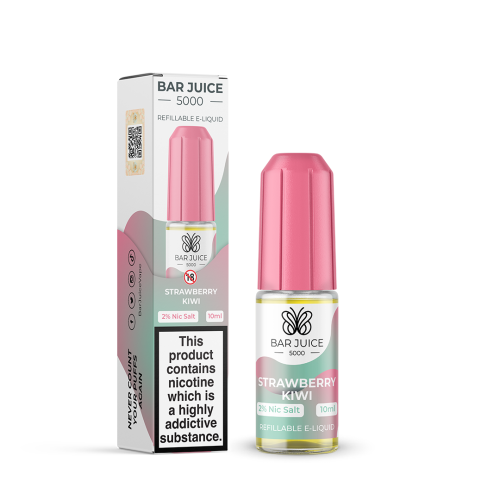 Bar Juice 5000 Nic Salt E-Liquid - Strawberry Kiwi 10mg