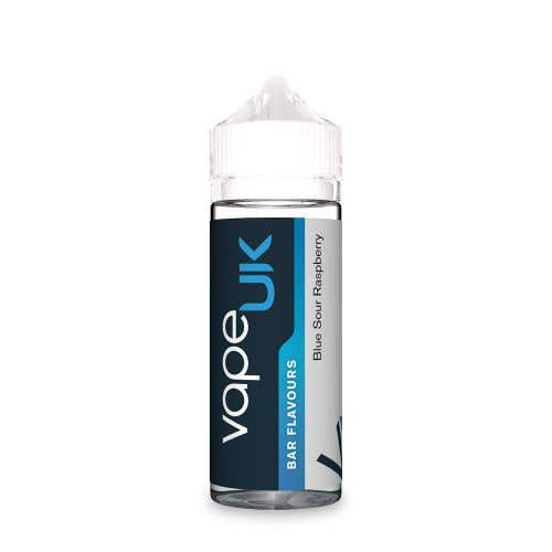 Vape UK Bar Flavours Blue Sour Raspberry 100ml Shortfill