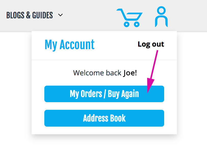 My Orders/Buy Again
